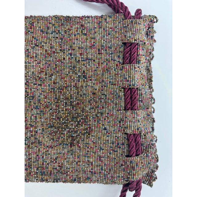 Mid 20th Century Purple Multicolor Purse For Sale In Wichita - Image 6 of 7