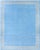 Doris Leslie Blau Indian Dhurrie Vintage Blue Flatweave Cotton Rug Greek Key For Sale