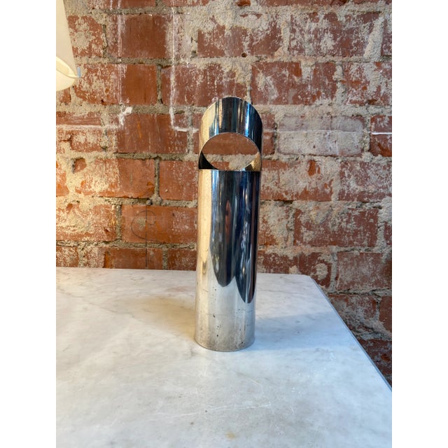 Mid-Century Modern 1970s Italian Silver Flower Vase For Sale - Image 3 of 6
