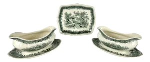 Gravy/Saucer Bowls and Serving Dish from Villeroy & Boch, 1970, Set of 2