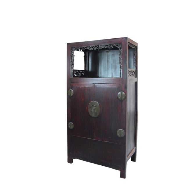 Antique Open-Shelf Display Cabinet For Sale - Image 4 of 13