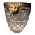 Vintage Saint Louis Attributed Crystal Lion Head Ice Bucket For Sale