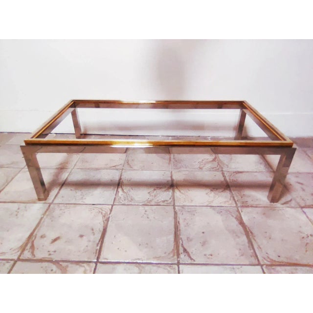 Metal Vintage Coffee Table by Jean Charles For Sale - Image 7 of 13