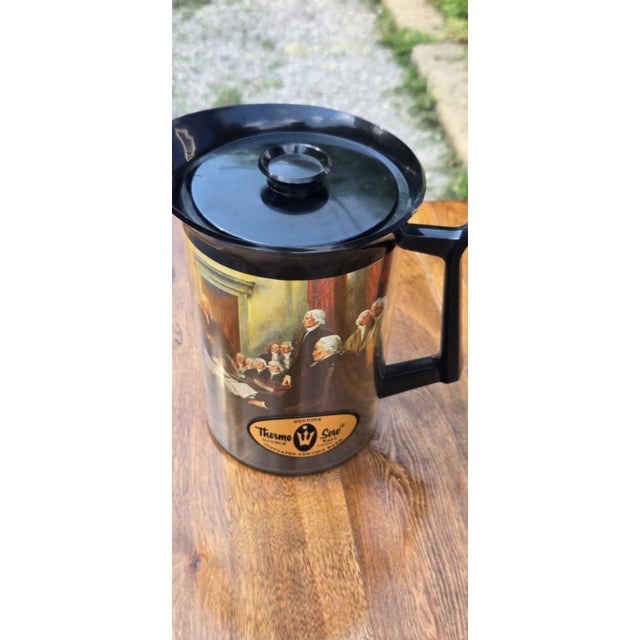 Vintage Thermo-Serv Insulated Coffee Server & Ice Bucket Set – Colonial Williamsburg Collection For Sale - Image 11 of 18
