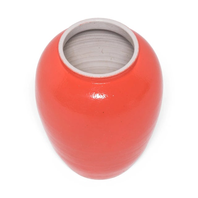 Contemporary Early 21st Century Chinese Persimmon Baluster Jar For Sale - Image 3 of 5