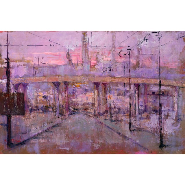 Renato Criscuolo, Periferia Cityscape, Oil on Canvas, 2009 For Sale - Image 6 of 6