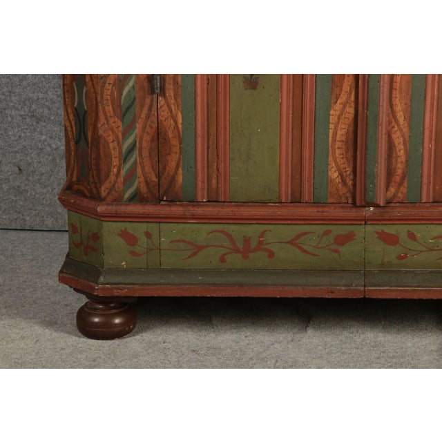 Antique Baroque Cabinet in Painted Softwood, 1750 For Sale - Image 17 of 18