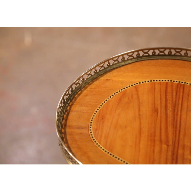 Pair of Early 20th Century French Louis XV Style Cherry Side Tables For Sale In Dallas - Image 6 of 16