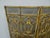 Vintage French Country Yellow Ornate Three Panel Fireplace Screen For Sale - Image 9 of 18