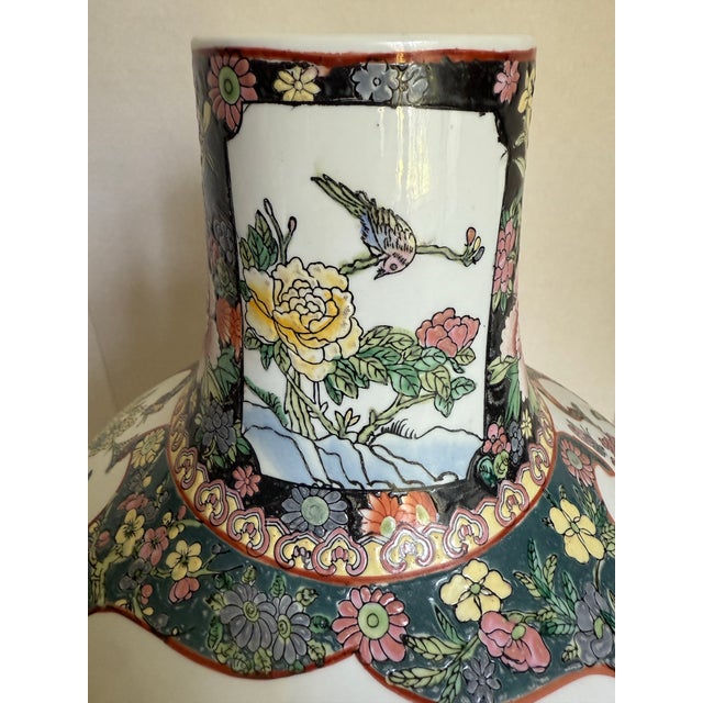 White Vintage Chinese Porcelain Vase With Court Figures and Auspicious Motifs For Sale - Image 8 of 12