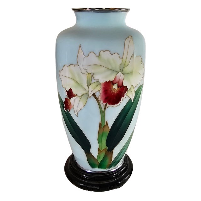 1961 Ando Cloisonné Presentation Vase Okinawa Military Provenance For Sale In San Francisco - Image 6 of 10