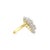 Contemporary Large Pearl Cluster Ring with Diamond Accents 14k Yellow Gold, Size 8.5 For Sale - Image 3 of 6