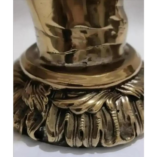 Gold Maitland-Smith Figural Hand Shaped Desktop Magnifying Glass For Sale - Image 8 of 12