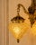 Metal 1980s French Louis XVI Gold Bronze Crystal Wall Lamps-Sconces-Pair For Sale - Image 7 of 17