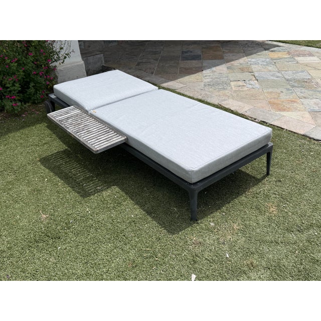 Gloster Grid Outdoor Chaise Loungers, Pair For Sale - Image 9 of 12