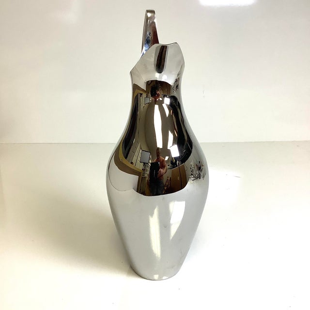 Mid-Century Modern Mid Century Modern Georg Jensen Henning Koppel Pitcher Denmark Stainless Steel 11.25”h For Sale - Image 3 of 9