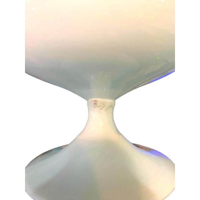 1960s Carlo Moretti Murano Tiffany Blue and White Cased Stemware Wine Goblets & Compotes - Set of 12 For Sale - Image 18 of 18