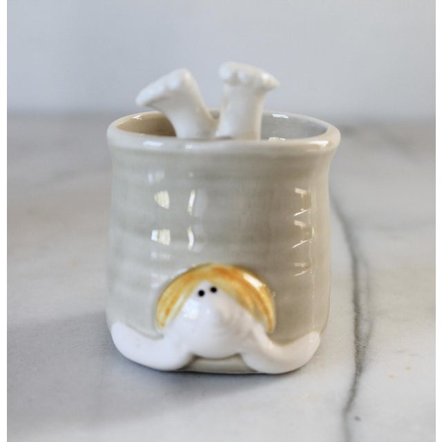 Mid-Century Modern Vintage Fitz & Floyd Zipper Man Vessels For Sale - Image 3 of 8