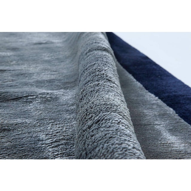 High-quality contemporary handmade silk rug by Doris Leslie Blau. Size: 6.2" × 8.9" (187 × 266 cm). This solid color area...