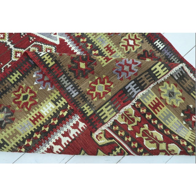 Vintage Turkish Yahyali Kilim Rug For Sale - Image 4 of 11
