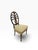 Neoclassical Vintage Hand-Painted Neoclassical Plume Back Side Chair, Newly Reupholstered For Sale - Image 3 of 12