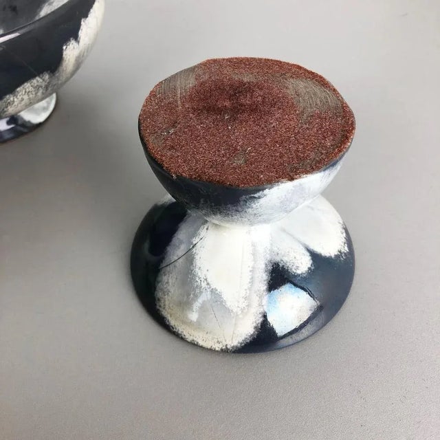 Grey Ceramic Studio Pottery Vases from Otto Keramik, Germany, 1980s, Set of 3 For Sale - Image 14 of 18