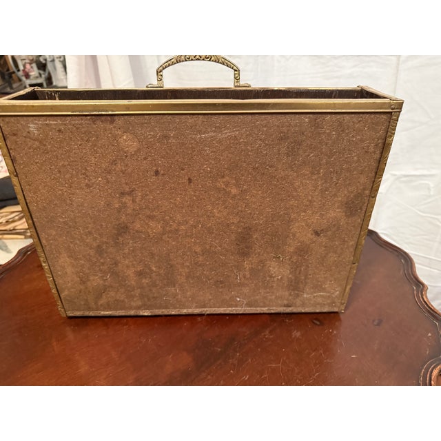 Brass Magazine Rack For Sale - Image 4 of 5