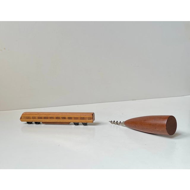 Mid-Century Scandinavian Rocket Wine Opener & Train Bottle Opener, 1960s, Set of 2 For Sale - Image 4 of 9