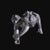 Silver Patrick Mavros Solid Sterling Silver Silverback Gorilla With Baby Sculpture For Sale - Image 8 of 9