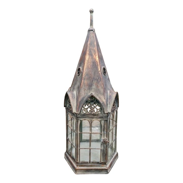 Vintage Cathedral Lantern, 1980s For Sale