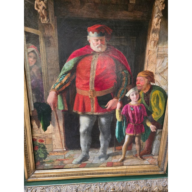 An important antique painting one of a kind over 175 years old guaranteed. Absolutely museum quality and above masterfully...