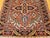 Vintage Persian Heriz Serapi Rug, Hand-Knotted Wool, Geometric Pattern, Brick-Red & Ivory, 4x4 For Sale - Image 17 of 18