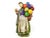 Green Vintage Old Man and Woman Balloon and Flower Sellers Figurines - 2 Pieces For Sale - Image 8 of 13