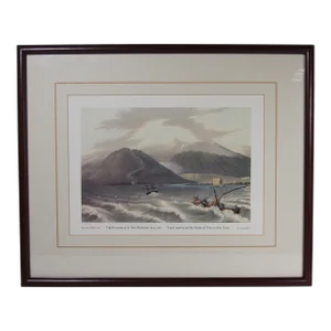 Tripoli Marina by Francis B. Spilsbury - Antique Engraving Color Print by i.c. Stadler Sc