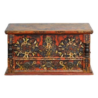 Folk Art Wedding Chest, 1850 For Sale