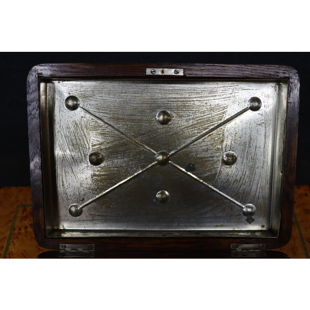 Victorian humidor crafted from solid quarter sawn oak, displaying beautiful ray-fleck grain throughout. The box is richly...