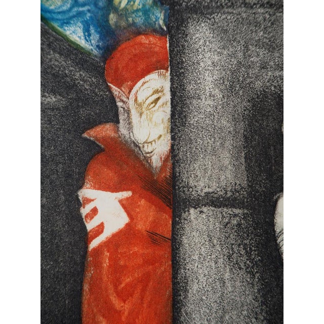Louis Icart, Margueritte and Mephistopheles, 1928, Original Etching For Sale - Image 8 of 13