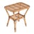 French Riviera Side Table in Rattan, Bamboo and Wicker, Italy, 1960s For Sale