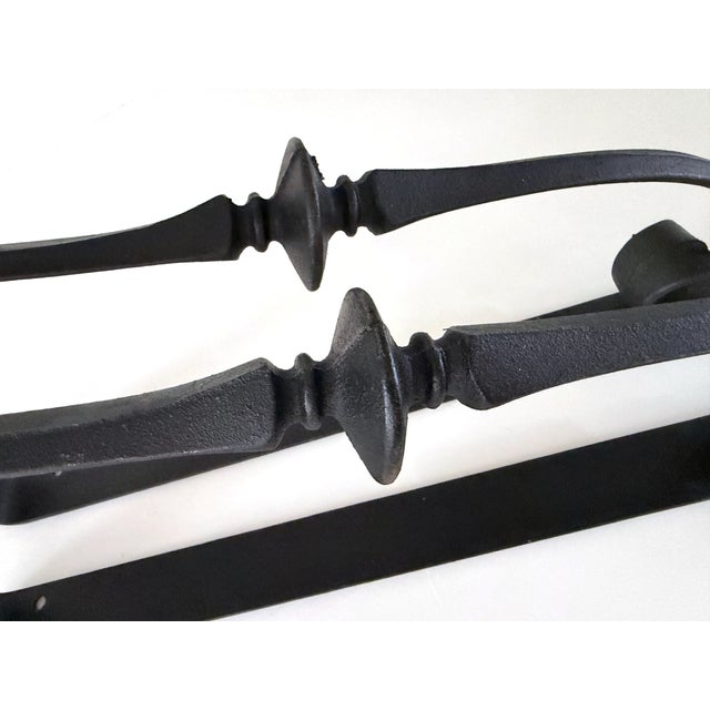 Large Antique Cast Iron Scroll Shelf Brackets For Sale - Image 10 of 13