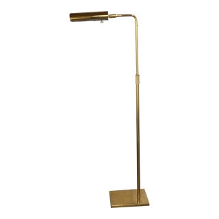 Mid-Century 1970’s Koch & Lowy Brass Articulating Pharmacy Floor Lamp For Sale