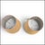Tan Scalloped Raffia Ditzy Floral Trim Lamp Shades- A Pair For Sale - Image 8 of 9