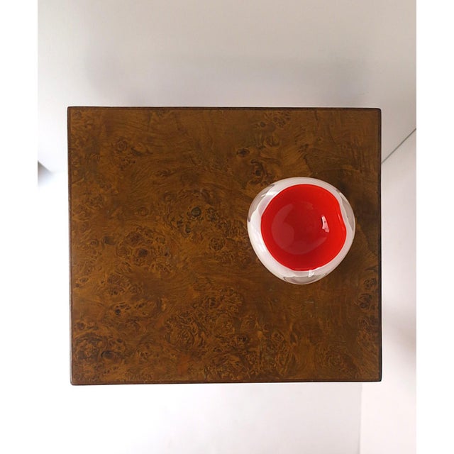 Italian Burl Wood Side Drinks Table Rococo Style by Mecchi Ruggero For Sale - Image 9 of 12