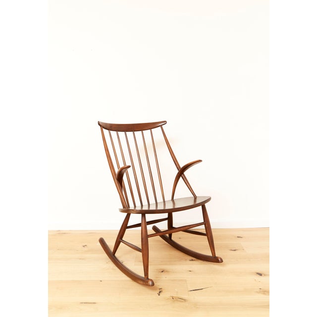 IW3 Rocking Chair by Illum Wikkelsø for Niels Eilersen, 1960s For Sale - Image 15 of 15