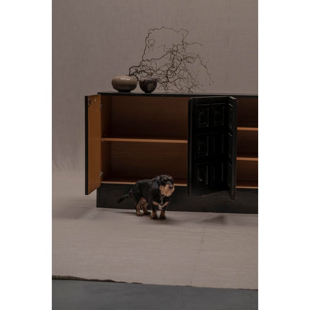 Vintage Belgian Brutalist Sideboard, 1970s For Sale - Image 9 of 18