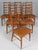 Dining Chairs in Oak & Leather from Niels Koefoed, Denmark, 1960s, Set of 6 For Sale - Image 3 of 8