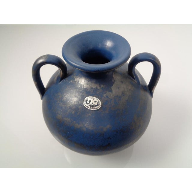 Blue MG Studio Ceramic Vase from Mastro Giorgio Umbria, Italy, 1950s For Sale - Image 8 of 18