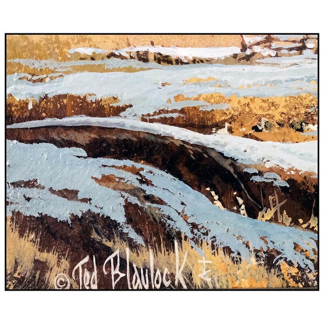 Realism 1980s Evening Flock Original, Ted Blaylock For Sale - Image 3 of 4