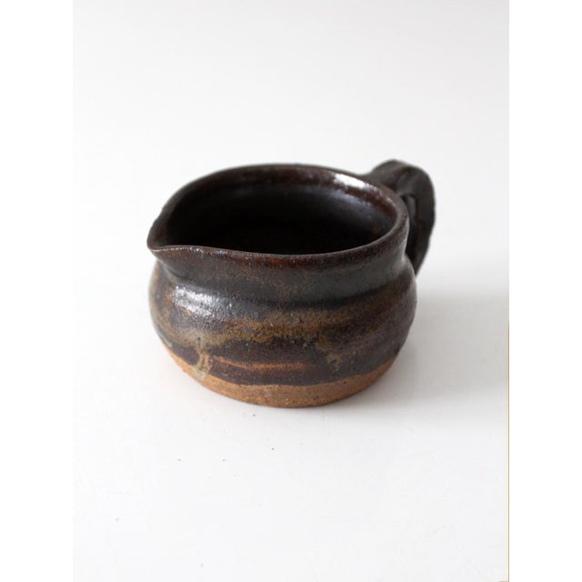 Vintage Studio Pottery Creamer For Sale - Image 4 of 11
