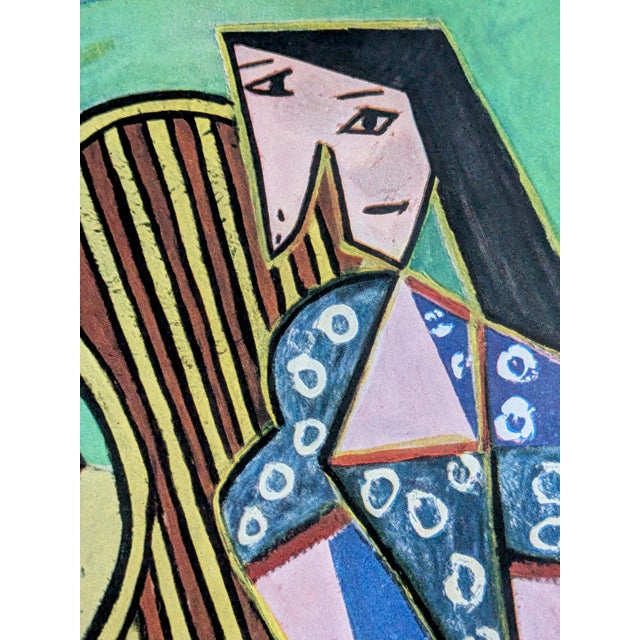 Pablo Picasso Pablo Picasso, Portrait, Color Offset Lithograph on Pur de Marais Fil Paper, 1943 For Sale - Image 4 of 7