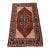Rust Persian Senneh Herati Medallion Hand-Knotted Wool Rug - 4'2" X 6'7" For Sale
